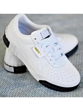 New! Size: 6.5 Women/5 Big Kid | Puma Cali AC Platform | Color: White/Black
